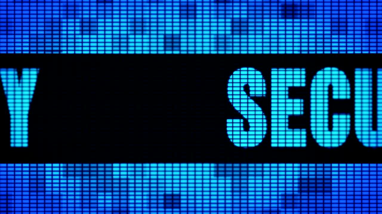 Security Front Text Scrolling LED Wall Pannel Display Sign Board