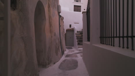 narrow alley in a greek village