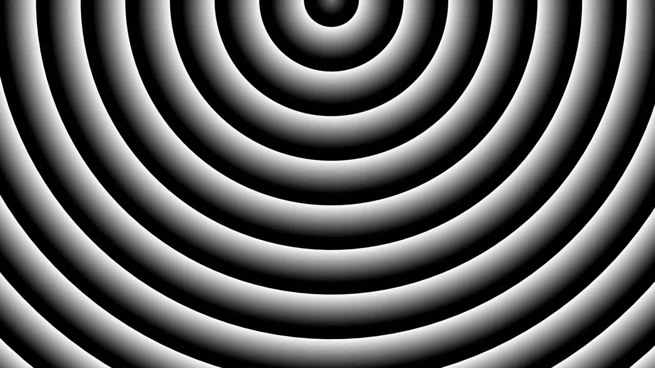 patrón circular abstracto en blanco y negro