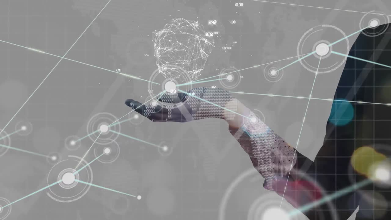 연락처 및 금융 데이터 처리를 활성화하는 카우카시안 사업가