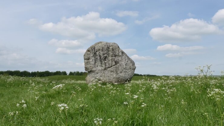 Stencirkel ved Avebury, et neolitisk henge-monument og et UNESCO verdensarvssted