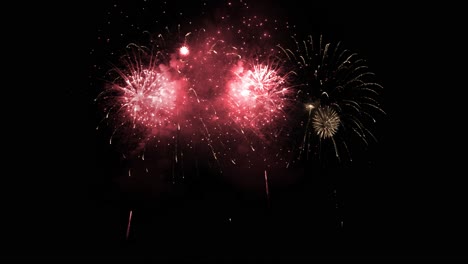 4k new years eve fireworks celebration loop seamless of real fireworks background abstract