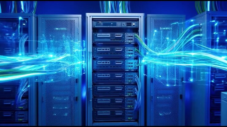 Data Flow and Connectivity in a Modern Server Room