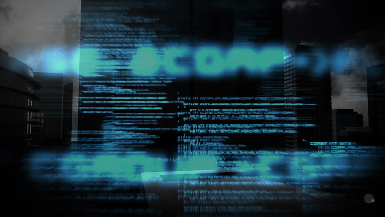 códigos binarios en movimiento