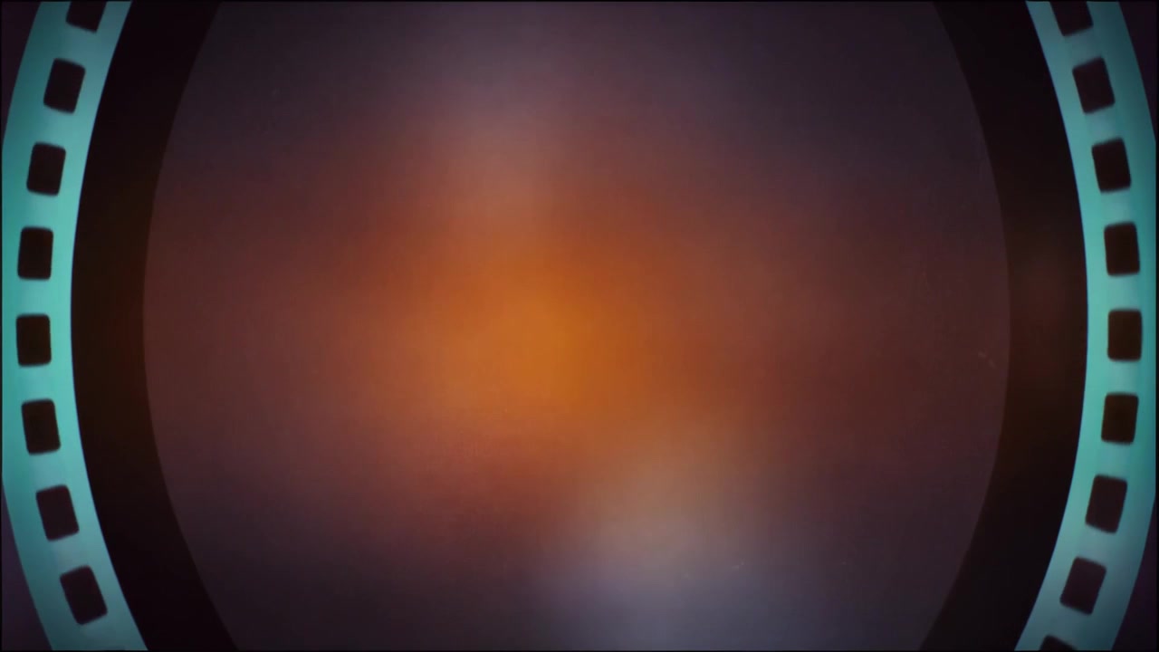 Abstracte cinematische filmstripkaderoverlay met gloeiend lichteffect