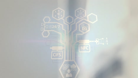 Netzwerk-Digitaler-Symbole-Vor-Lager-Im-Hintergrund