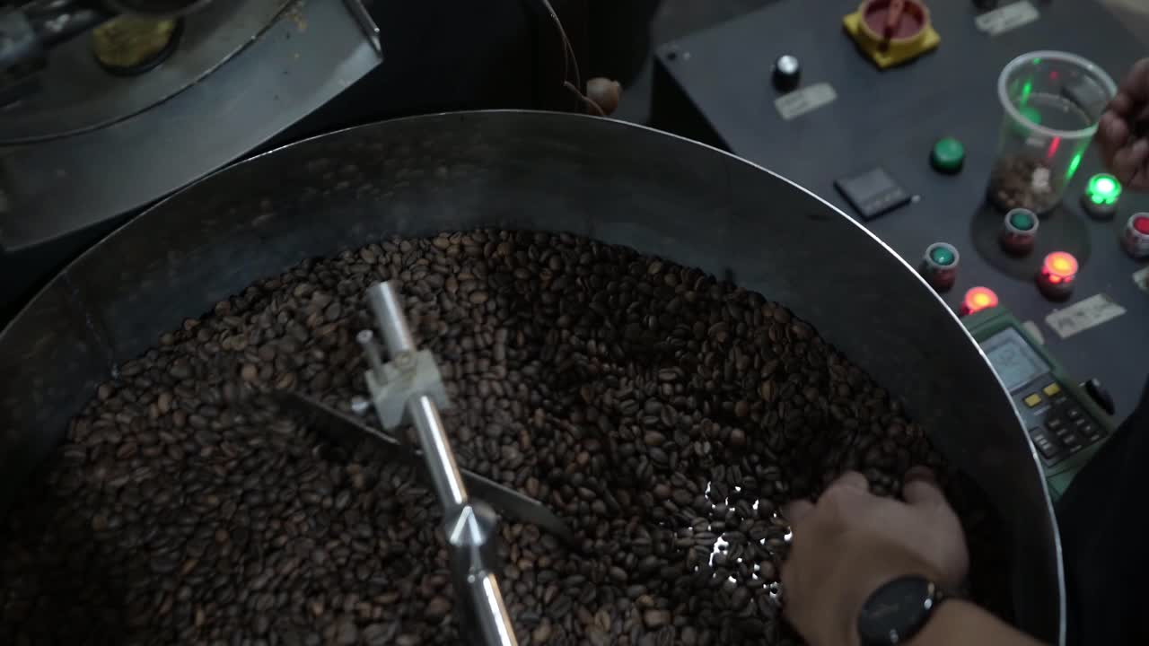 Coffee Bean Inspection in a Roasting Machine