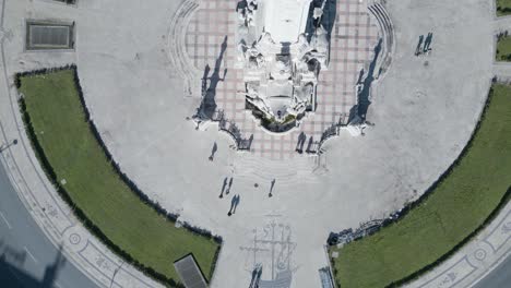 imágenes de drones de la plaza del marqués de pombal