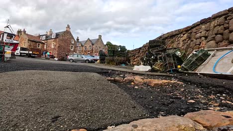 stone floor being constructed in a historic area