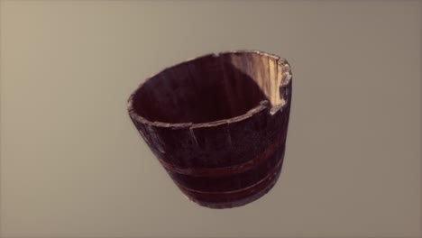 Old-used-rusted-wooden-bucket