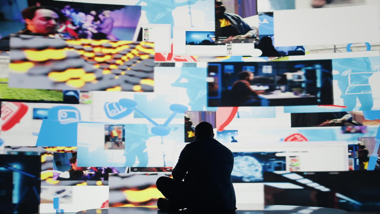 African American man symbolizing social anxiety due to information overload