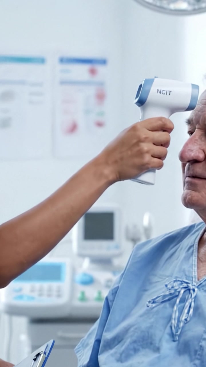Patient Receiving Care in a Medical Facility, Interacting with Healthcare Provider, Highlighting the Importance of Communication and Personal Connection in Healthcare Services