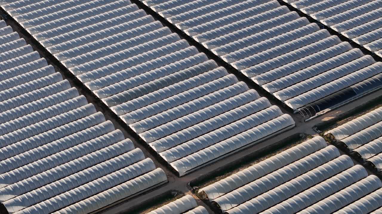 Vast amount of plastic greenhouses in Alentejo coast in Portugal