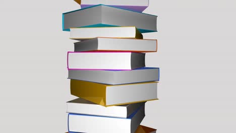 la torre de los libros coloridos