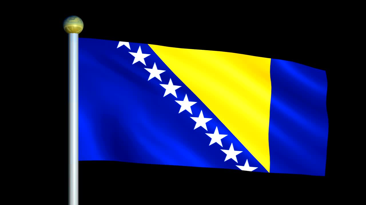 보스니아 헤르체고비나의 큰 루핑 애니메이션 발