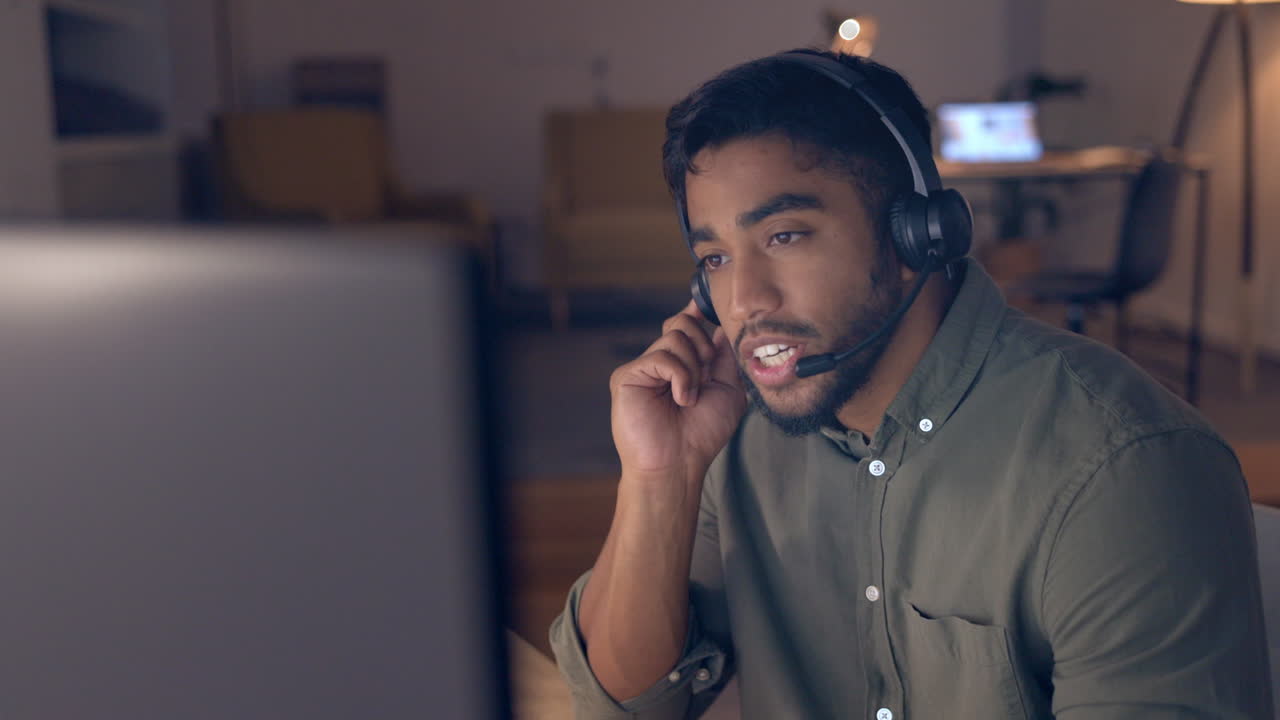 Call center employee, contact us