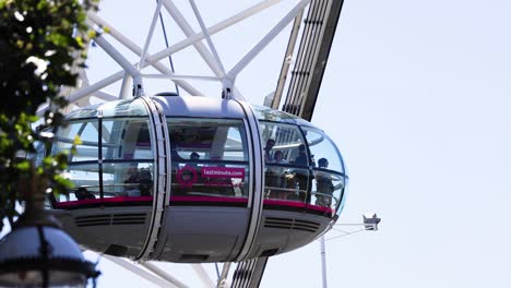 observation capsule moving on the london eye