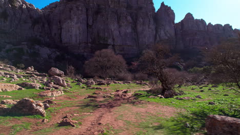 reserva natural en el torcal de antequera, málaga, andalucía, españa