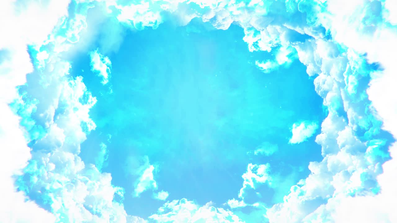 Flying above the clouds flying through amazingly beautiful cloudscape timelapse fluffy clouds moving