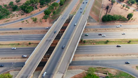 Shot-of-a-good-road-and-road-bridge-in-the-city-of-Abuja,-Nigeria