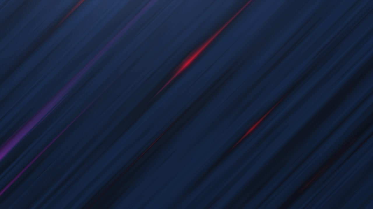 Abstract diagonal stripes background in dark blue with neon lights