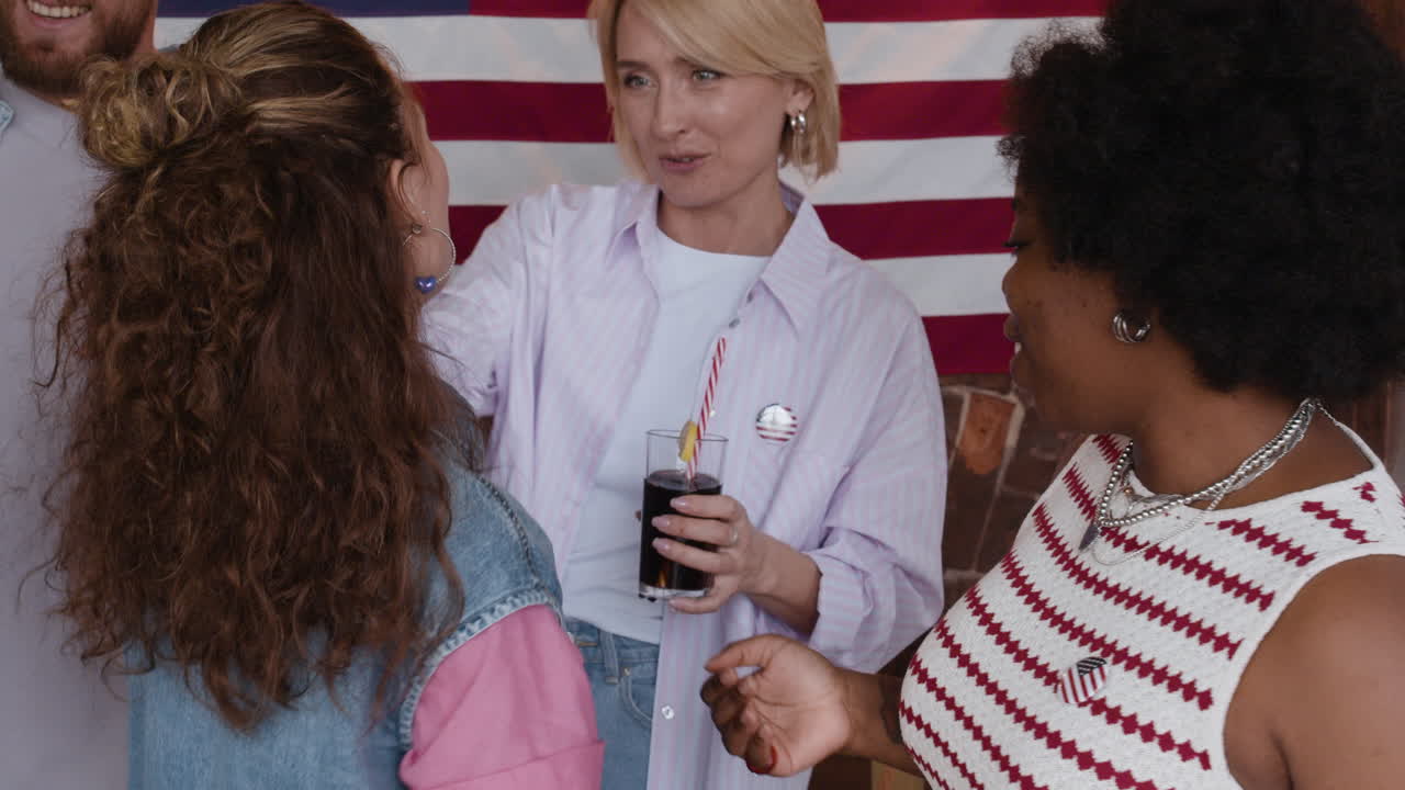 Friends Celebrating an American Holiday