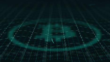 bitcoin crypto logo red de visualización de transacciones