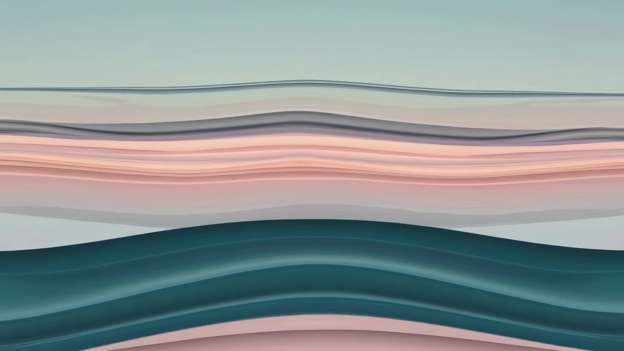 Calming Abstract Background with Undulating Pastel Color Waves