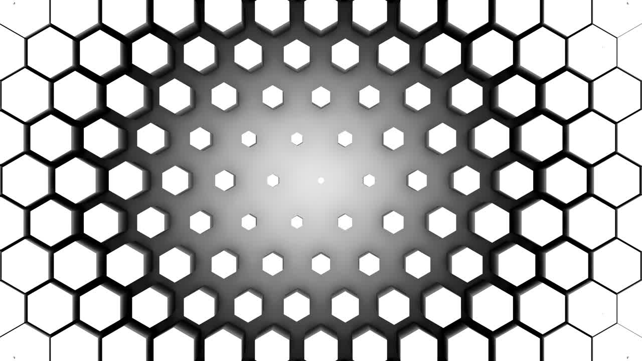 육각형은 파동을 형성합니다.