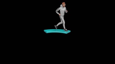 el hombre que corre corre en bucle.