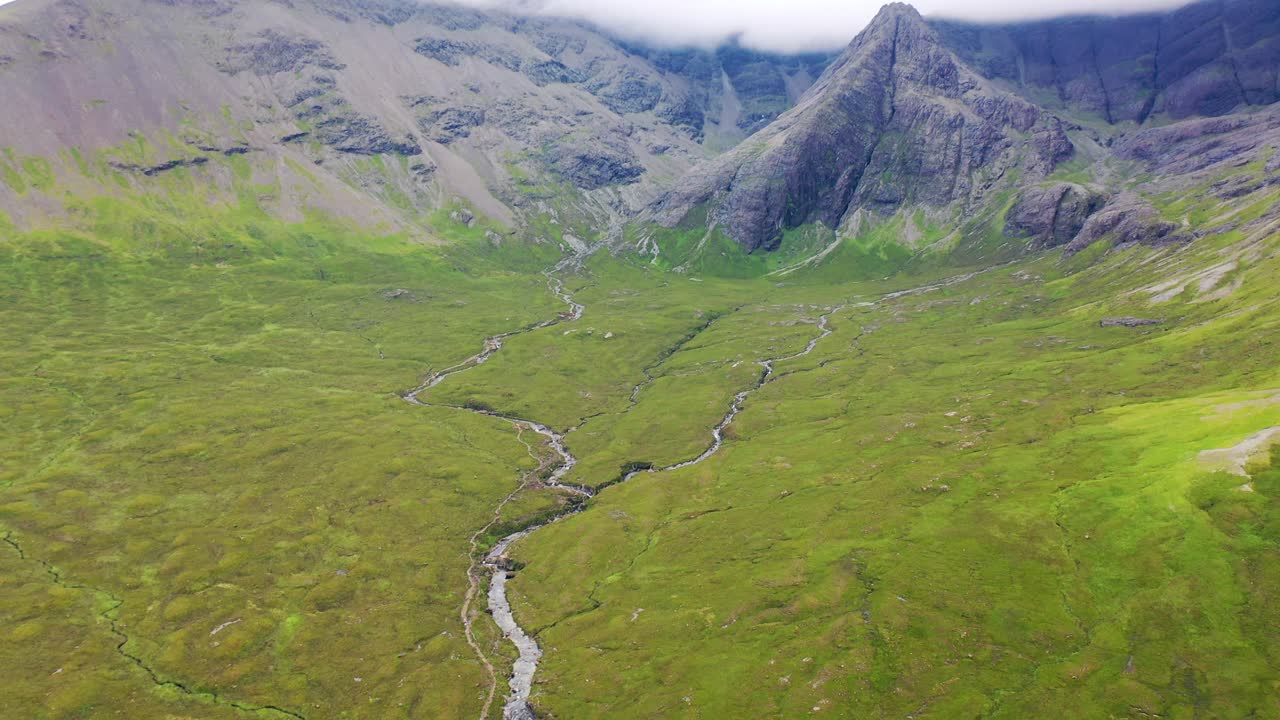 Le Fairy Pools sull'Isola di Skye, Highlands scozzesi, Scozia, Regno Unito