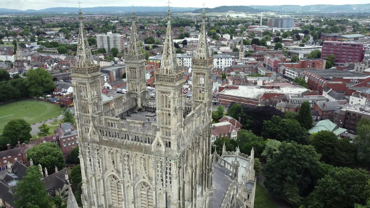 Aerial View of Worcester Cathedral
