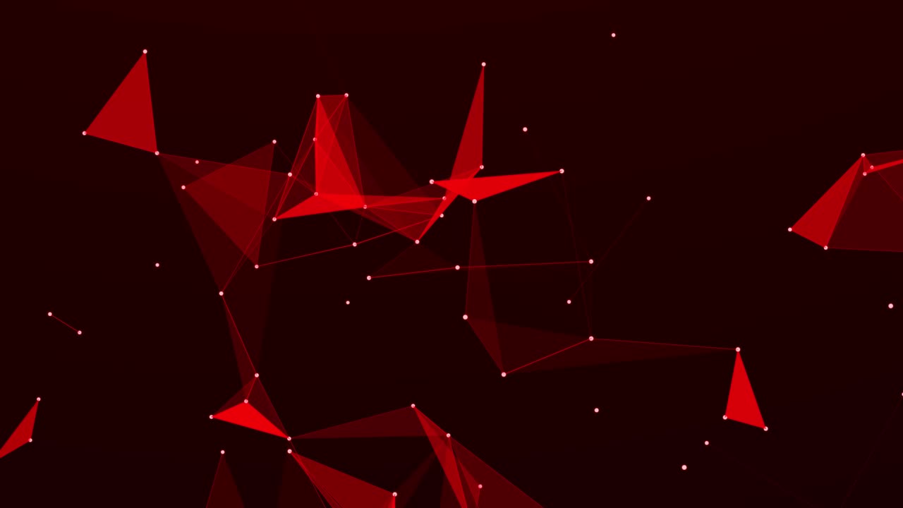 은색 추상적인 다각형 공간, 점과 선을 연결하는 공간, 어두운 배경, 연결 구조, 3d, 원활한 루프