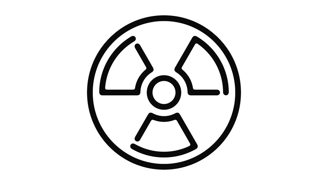 방사능 선 모션 그래픽