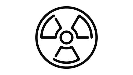 gráfico de movimiento de la línea de radioactividad
