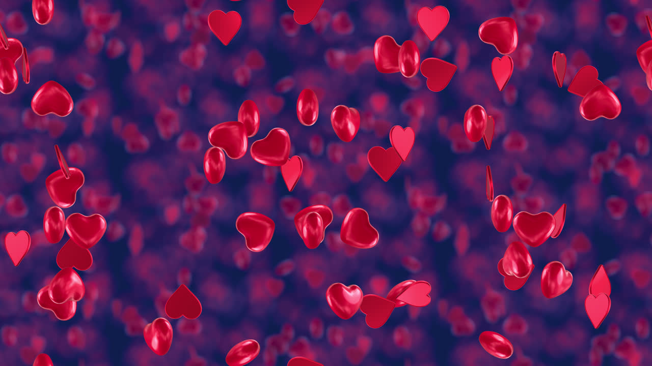 사랑의 보 루프 타일 회전 배경