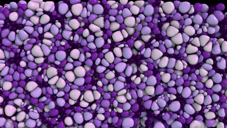 la transición de fondo de la caída color redondez suave con la física verdadera que cae hacia abajo y se desliza lentamente 59,94 fps, 4k /