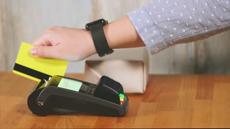 paying for a gift with a credit card