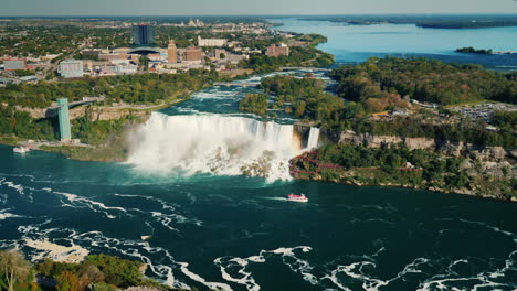 Amplia-Vista-Aérea-De-Las-Cataratas-Del-Niágara