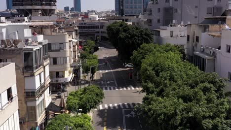 empty city street view in israel