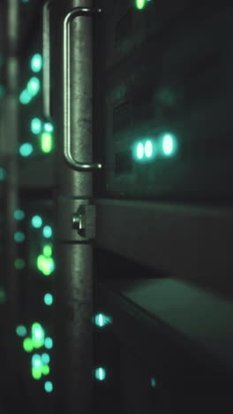 clean industrial interior of a data server room with servers