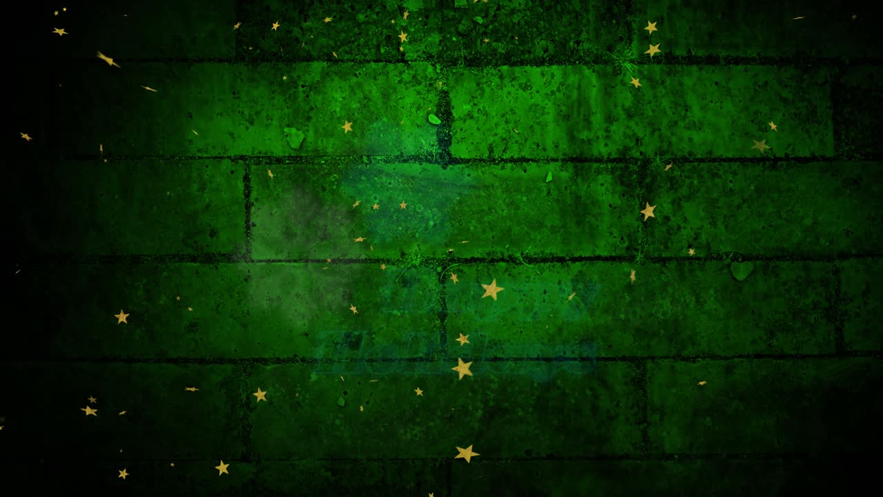 animación de texto de feliz navidad sobre luces voladoras