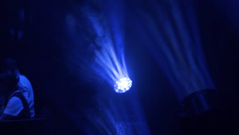 blue beam concert lights, equipment b-roll footage