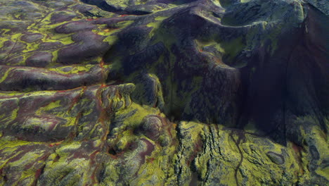 extraterrestrial volcano in berserkjahraun, snaefellsnes peninsula of iceland