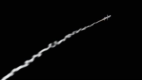 Isolated-launching-Missle-Flying-in-Black-solid-Background