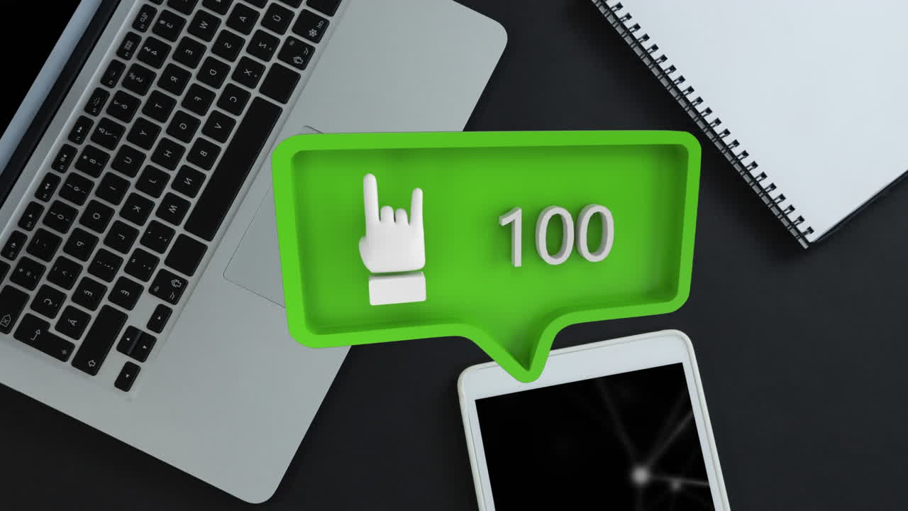 Table and a rock on icon for social media