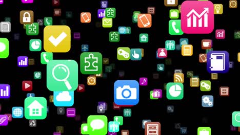 icono de tecnología símbolo de red dispositivos digitales en el fondo de internet