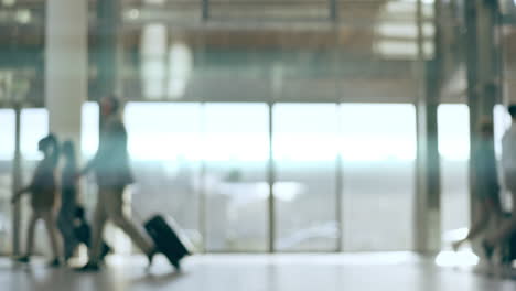 Global,-airport-and-business-people-walking