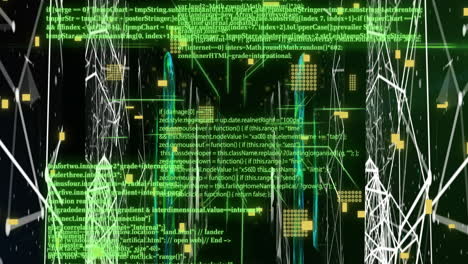 Animation-Von-Verbindungen-Und-Datenverarbeitung-über-Computerserver