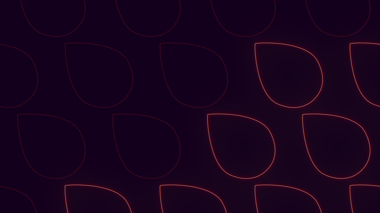 역동적인 빨간색과 검은색 원 패턴은 깊이와 대조를 만니다.